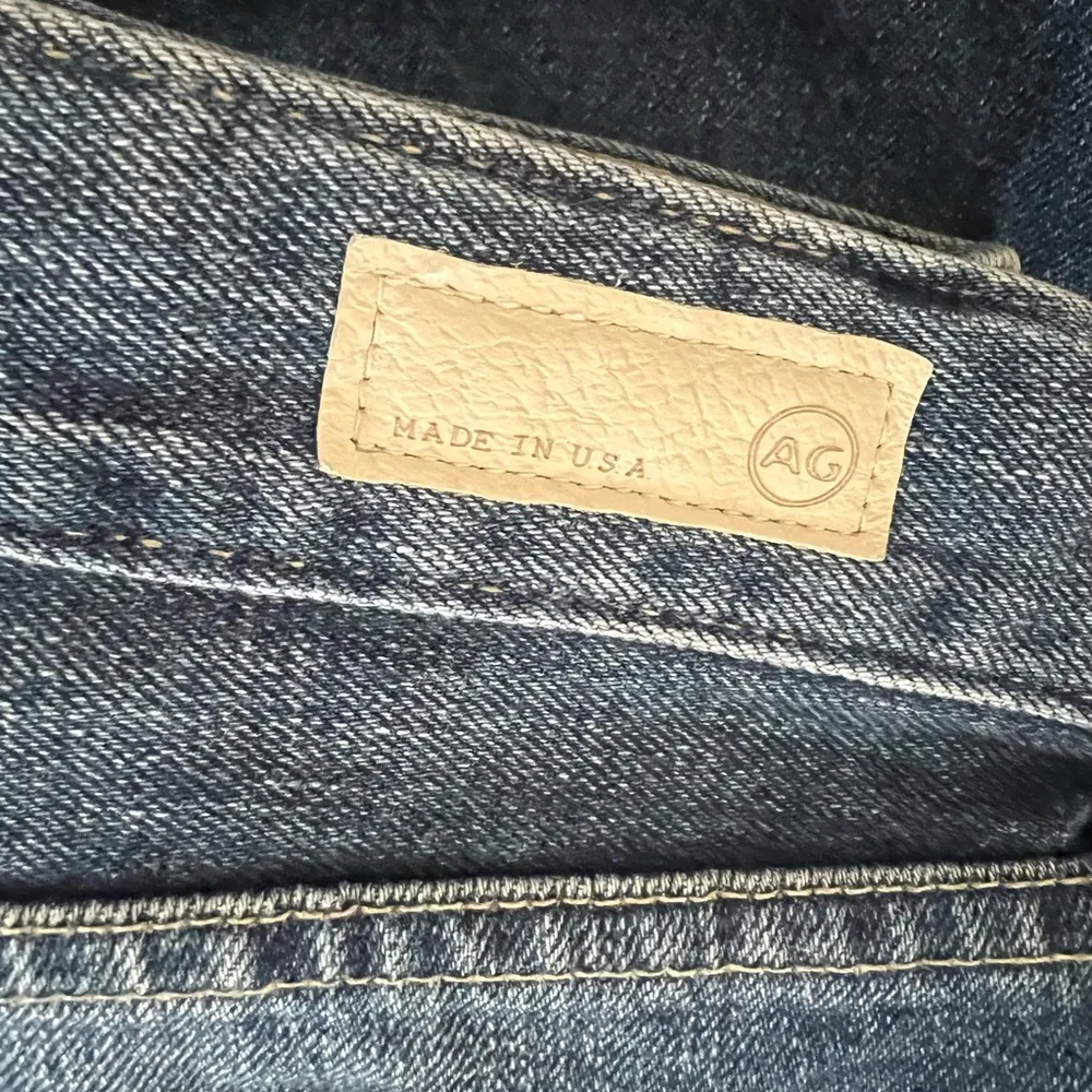 AG Hailey Ex Boyfriend Roll Up Distressed Cotton Jean Short Blue  27R - Image 5