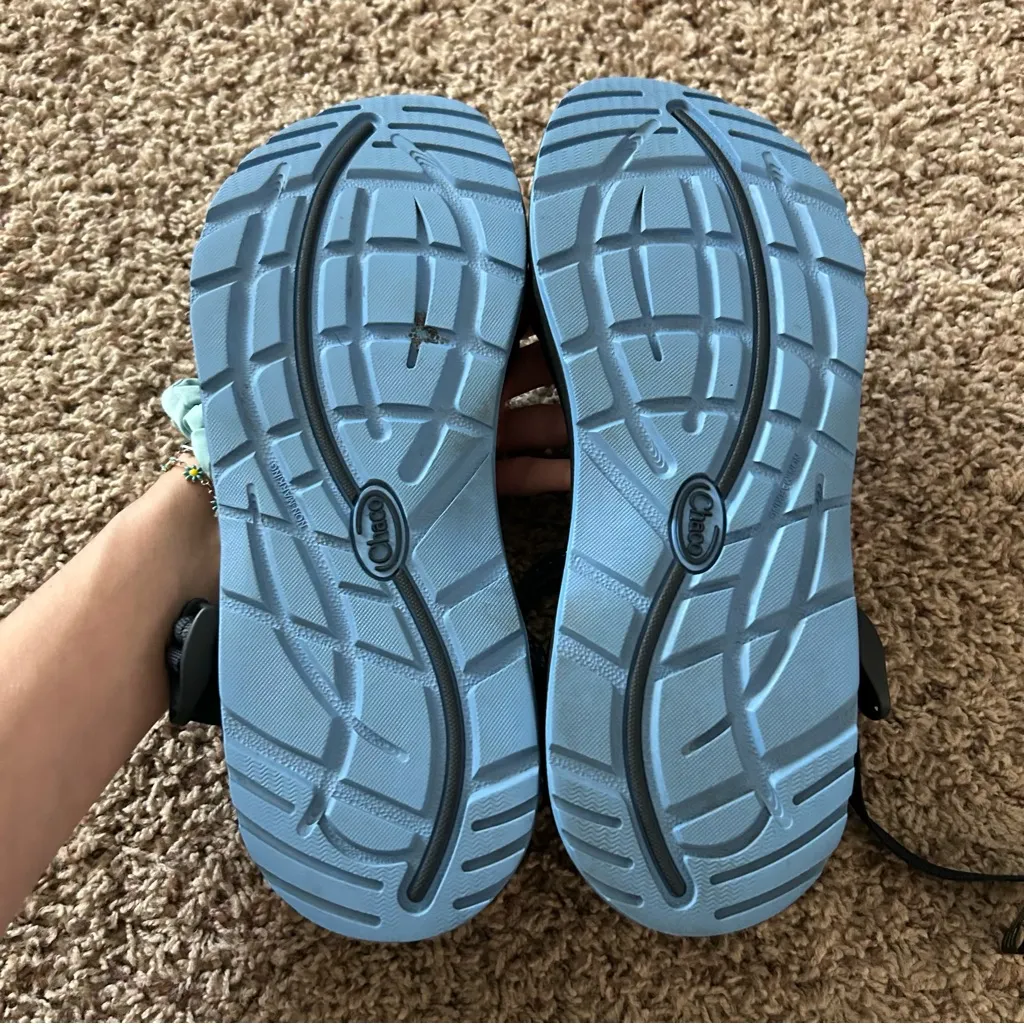 Chaco Women's ZX/3 Classic Strappy Sandals Blue Hollow Eclipse Size 11 Outdoor - Image 7