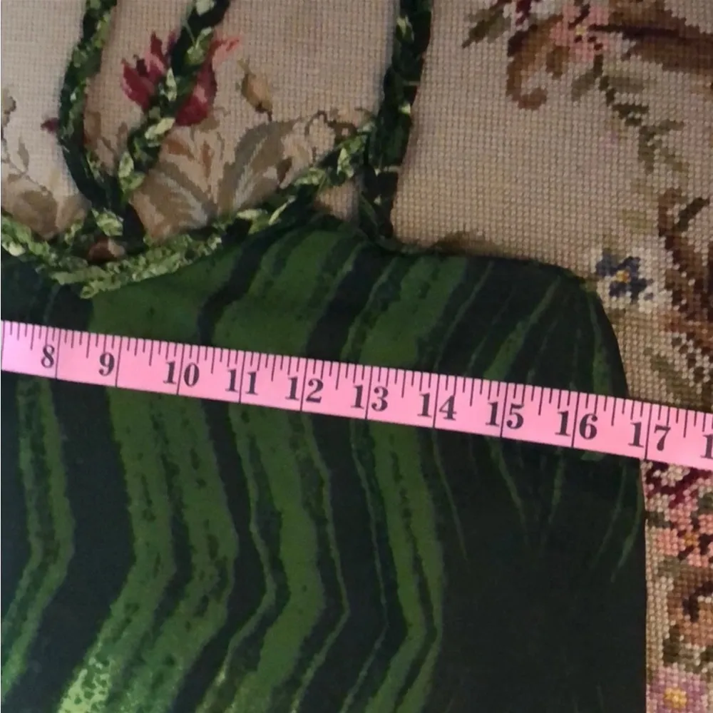 Jessica Simpson Pretoria Highlow Green Snake
Print Dress S - Image 6