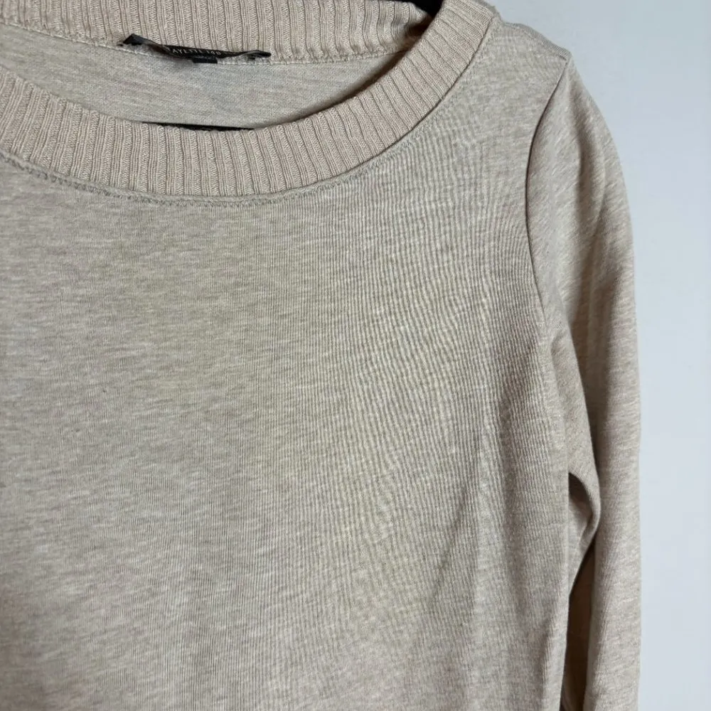 Lafayette 148 New York cream long sleeve sweatshirt tunic dress - Image 2