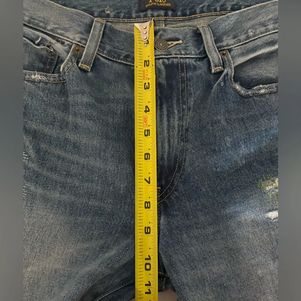 Polo Ralph Lauren Avery Boyfriend Jeans Size 29 Distressed Vintage EUC - Image 13