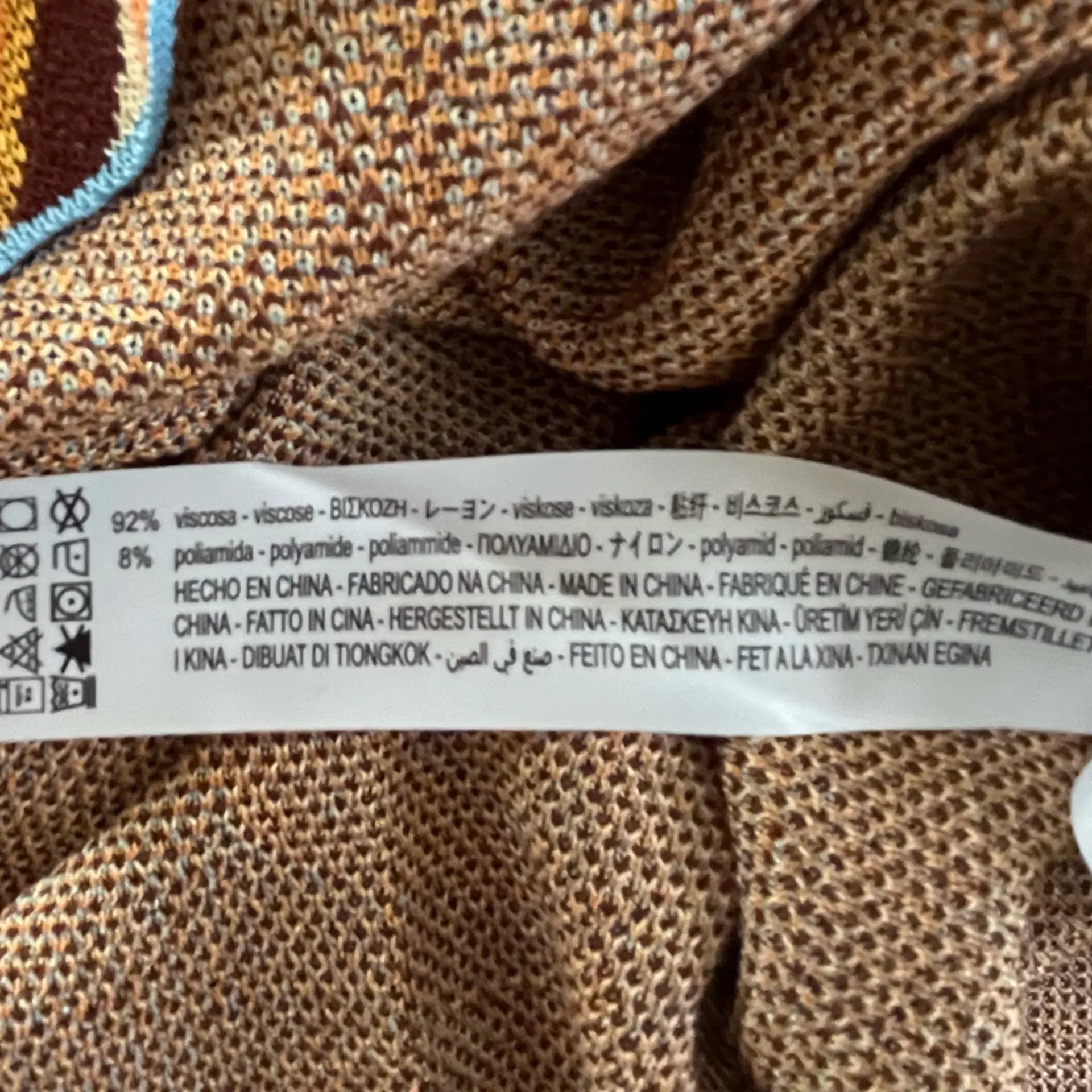 Zara Women’s Jacquard Knit Boho Hippie Tunic Sweater Dress Tribal Print Sz L - Image 5