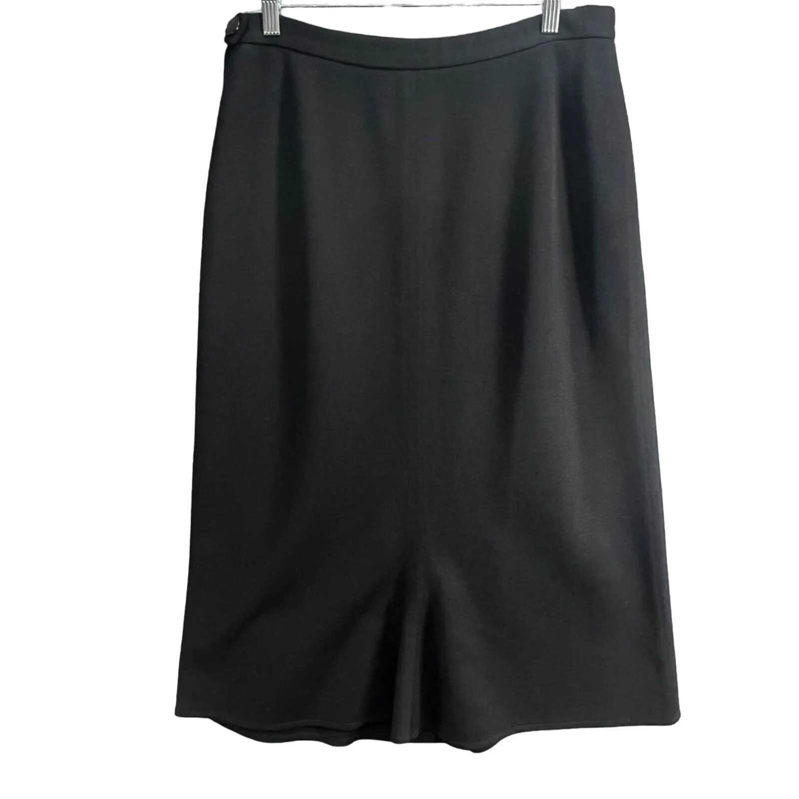 Sonia Rykiel Paris Vintage Skirt Women L FR 46 Black Wool Timeless Chic Classic Size L - Image 3
