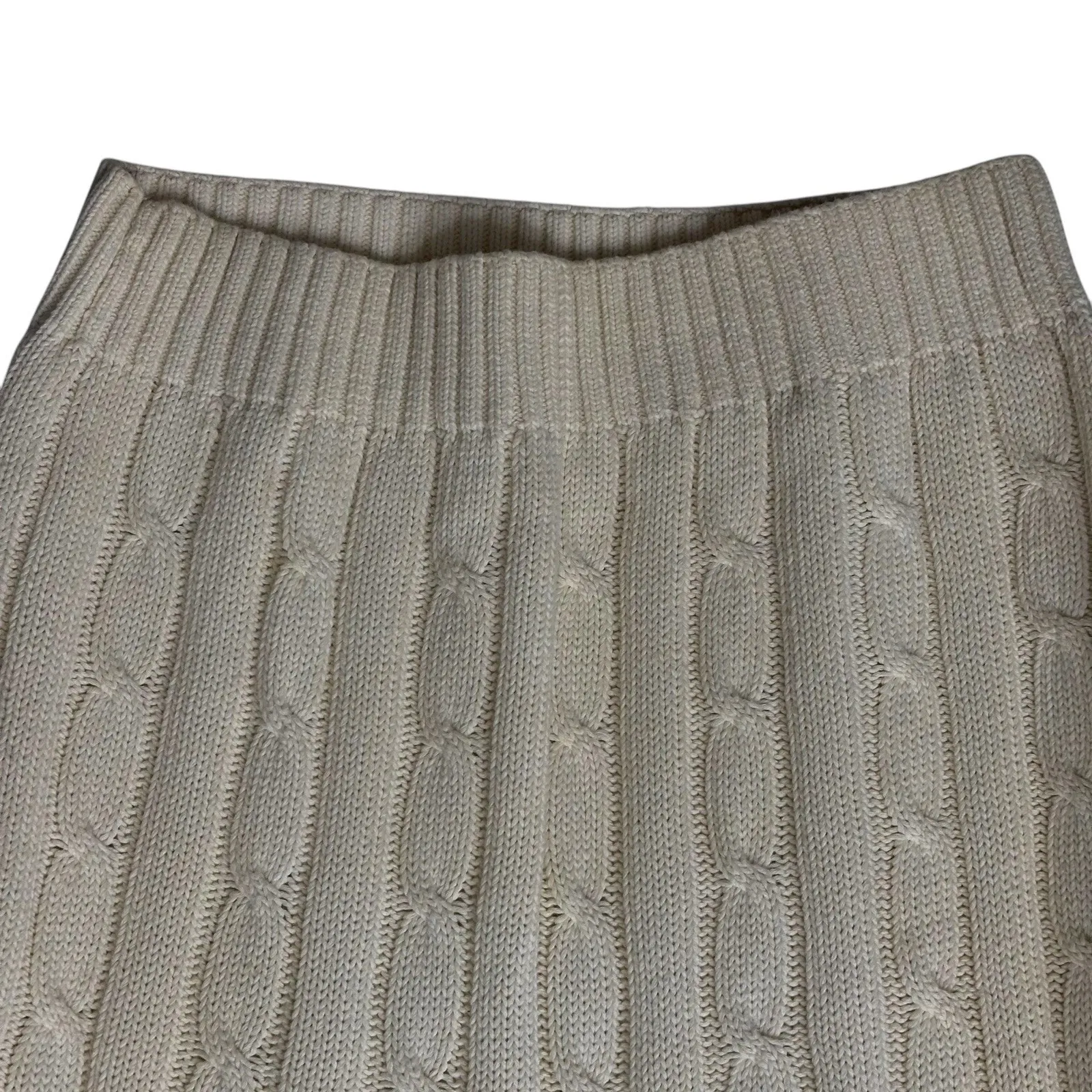 Vintage Eddie Bauer Cable Knit Cream Sweater Size Women's Size X-Large XL - Image 4