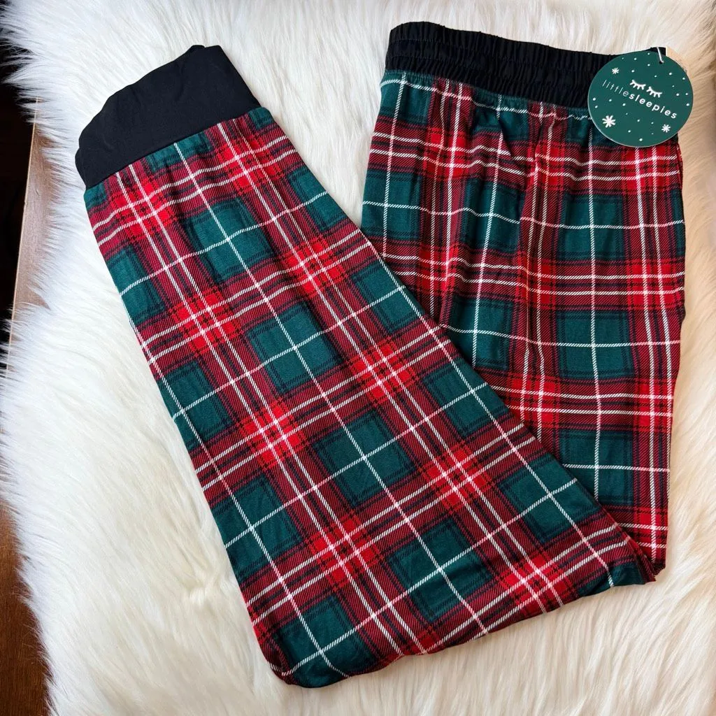Little Sleepies Fireside Plaid Pajama Pants Women's Size XXL Red - Image 2