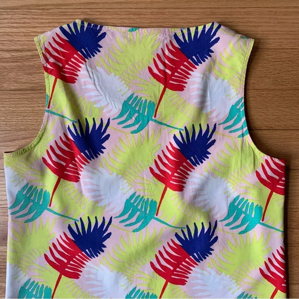 Marine Layer Palm Print Verdue Floral Shift Mini Dress Size XS - Image 6