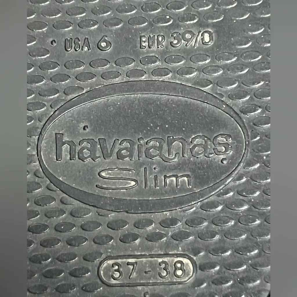 Havaianas Women's Black Slim Flip Flops - Image 5