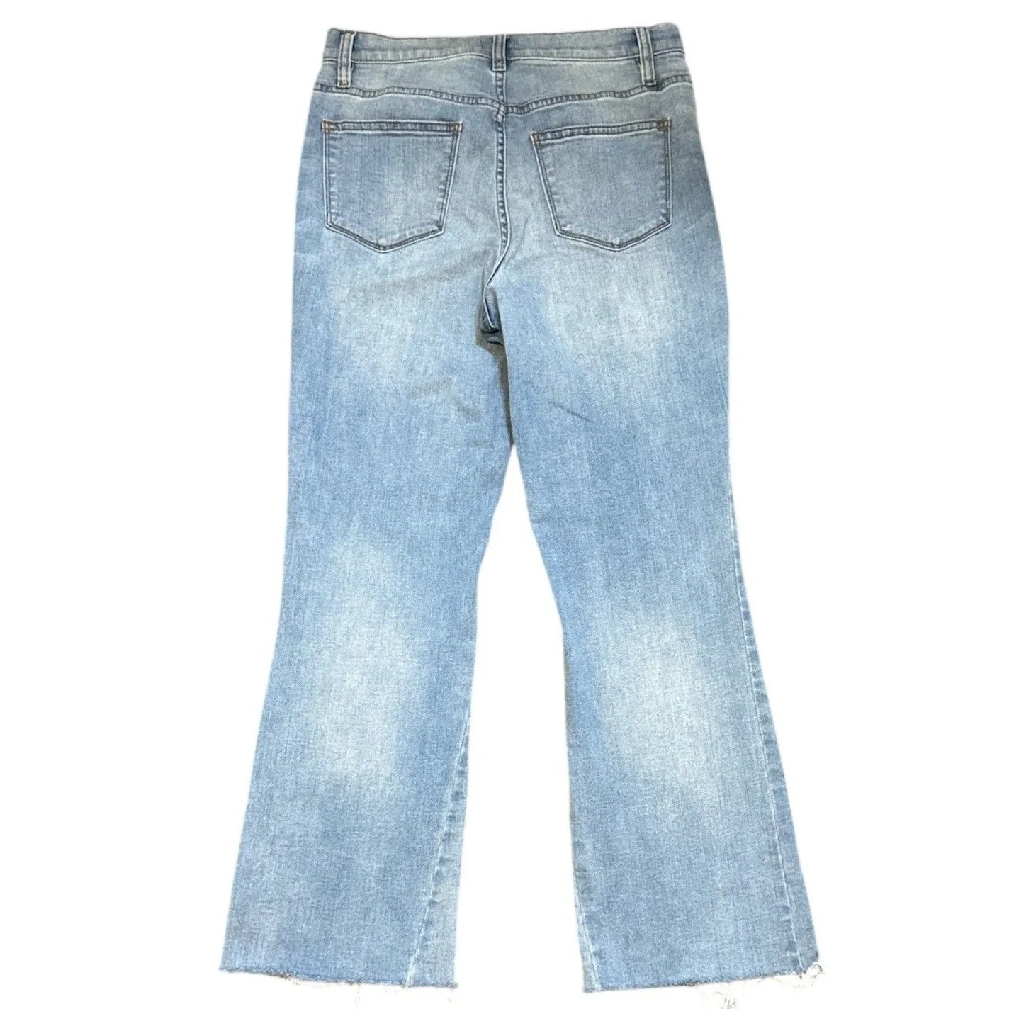 Cremieux Women’s Kick Flare Bootcut Light Wash Mid Rise Jeans Size 8 Blue - Image 7