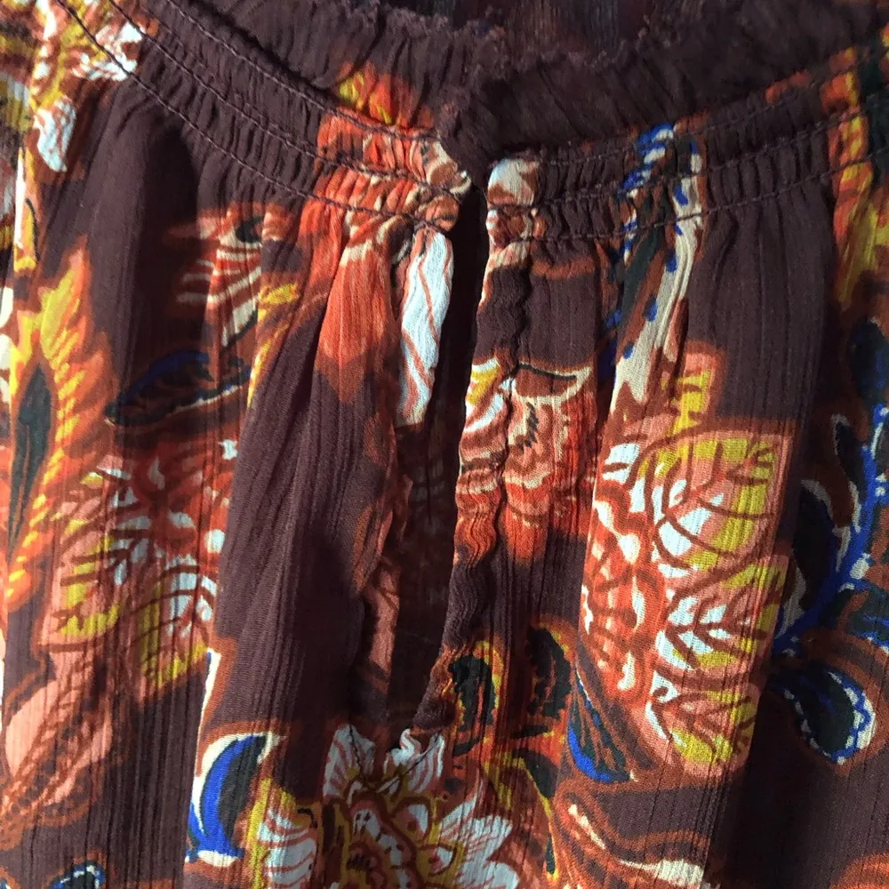 Old Navy New  boho print blouse top, women size large - Image 9