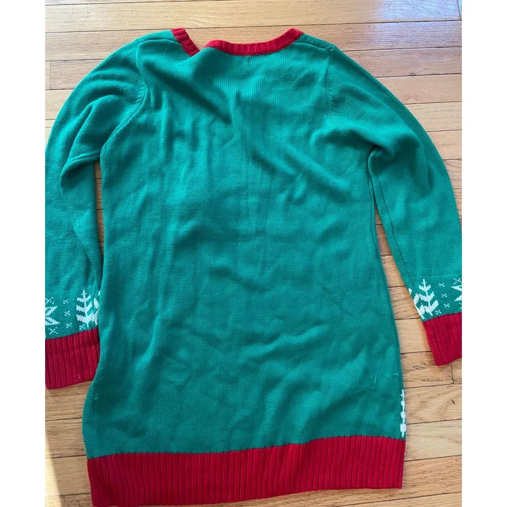 United States Sweaters Ugly Christmas Women Large Pug Dog‎ Bah Hum Sweater - Image 6