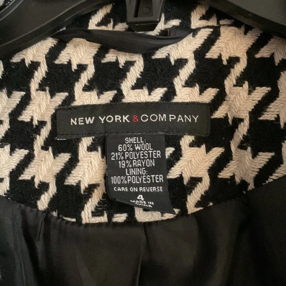 New York & Company Houndstooth Pattern Coat - Image 2