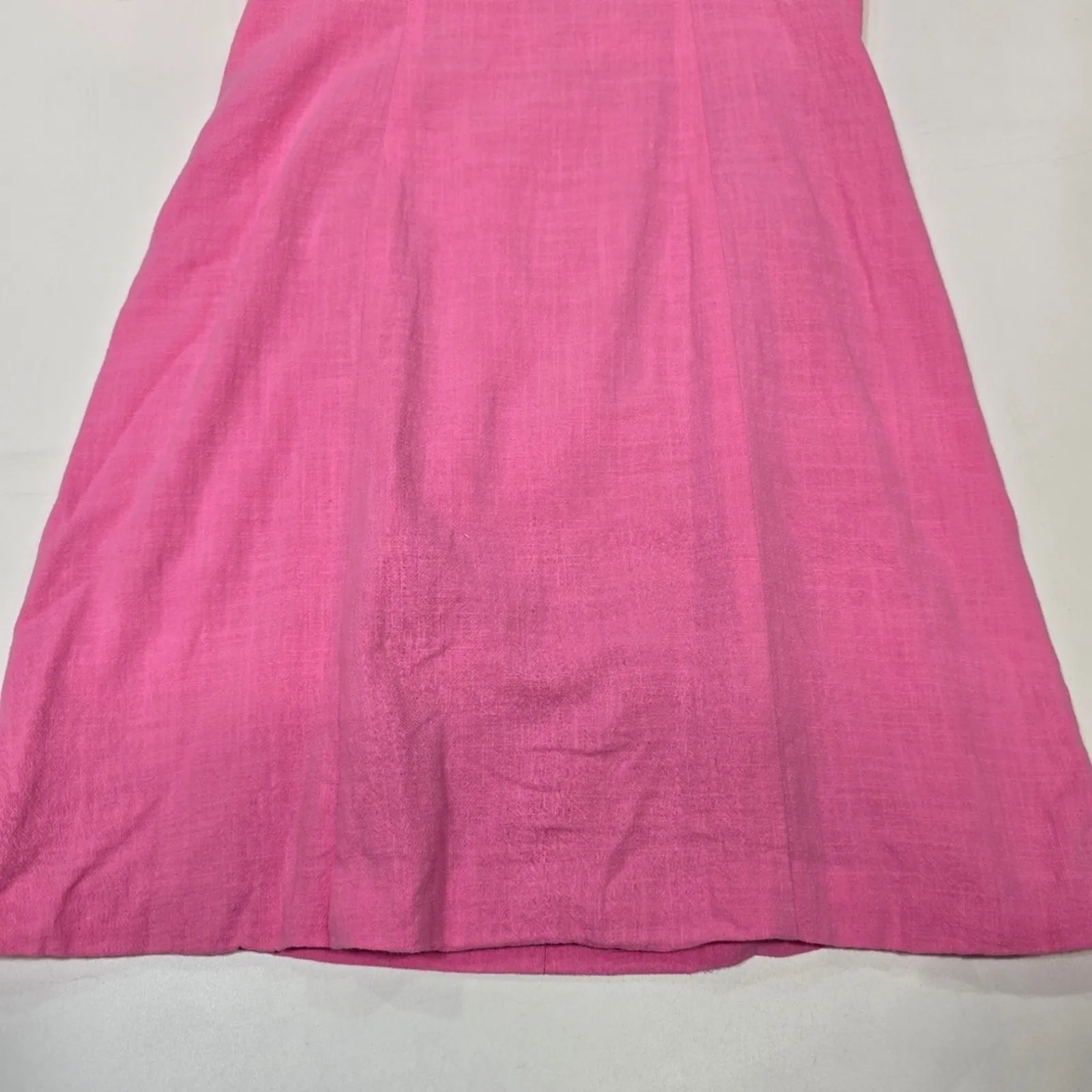 SNDYS x REVOLVE Tuscany Linen Dress in Bubblegum Small Pink - Image 4