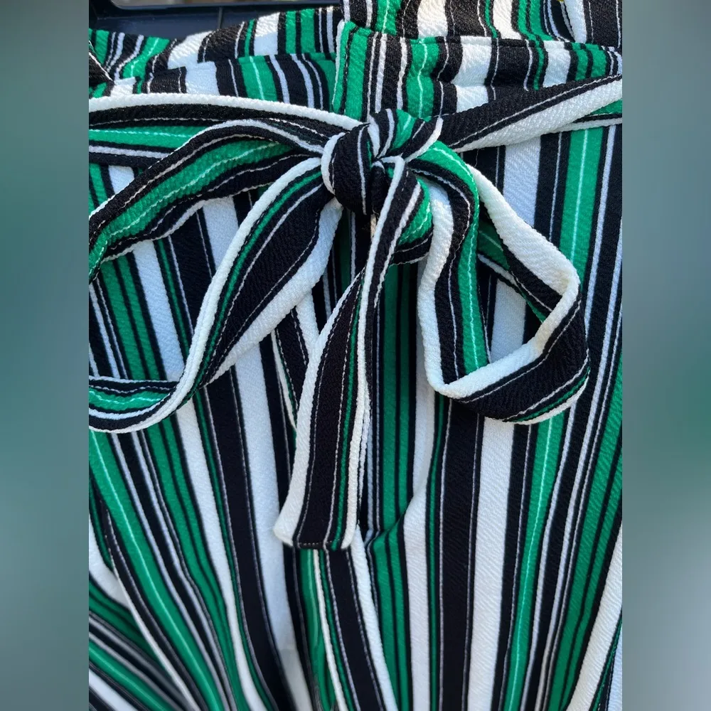 Women's Knit Striped Pants - Image 2