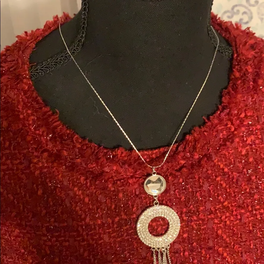 Size 10 beautiful cranberry red dress - Image 4