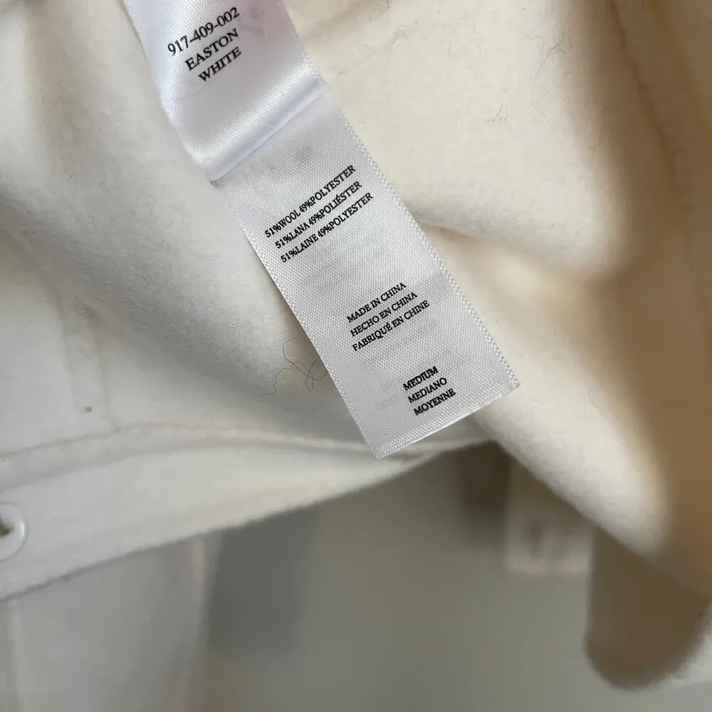 Rails  Easton Cream Wool Blend Cropped Shirt Jacket (Size M) - Image 7