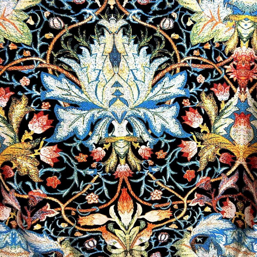 Just Cavalli Lotus Printed Jersey Sheath Dress Womens Size Medium Black Multi - Image 10