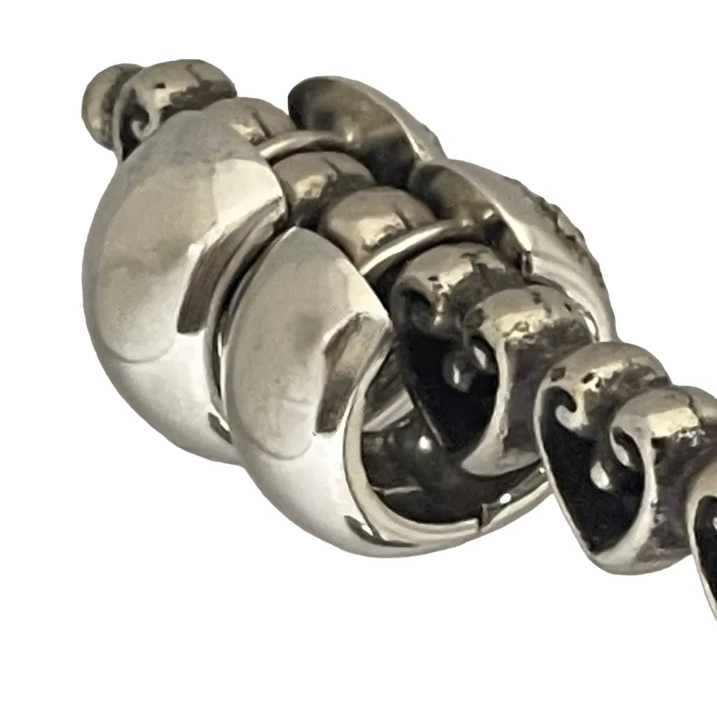 Pavé .8 CT Diamond Hinge Huggies Earrings 𖦹 14K White Gold 𖦹 Post Back Pierced Silver - Image 9