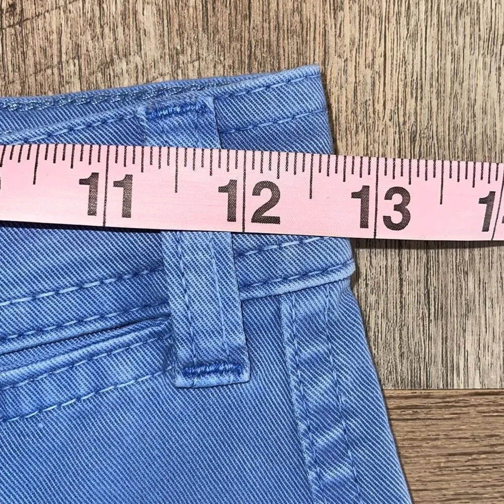 Marine Layer Bridget Slim Wide Leg Crop Pants Cornflower Blue Women size 0 - Image 6