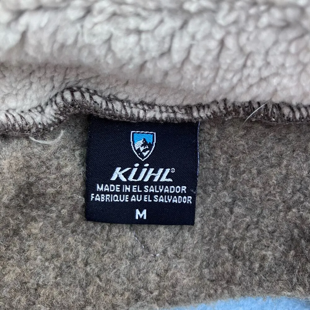 Kuhl 1/4 Zip Fleece Sweater Sz M Alfpaca Pullover Brown Gorpcore Hiking Outdoor - Image 12