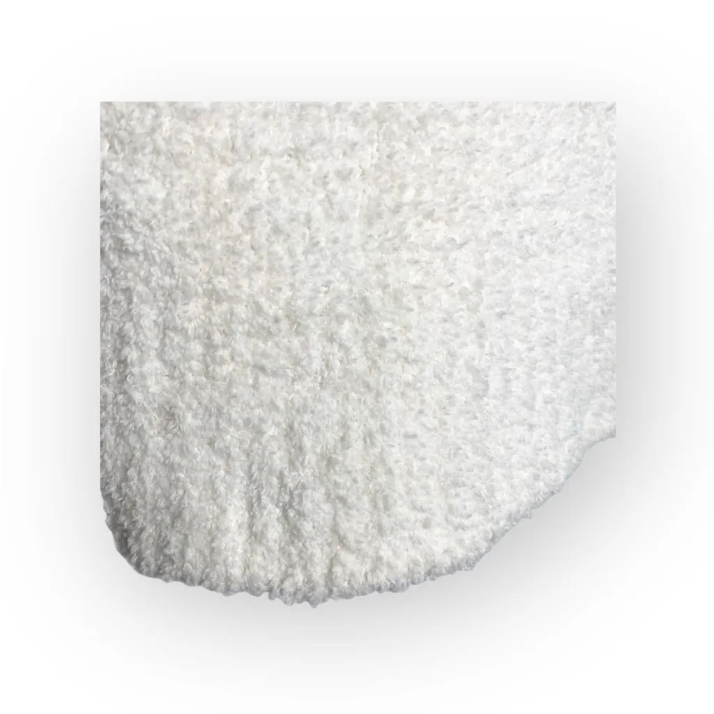 new Charlotte Tarantola π Fluffy Zipper Hoodie π Faux Sherpa π Winter White Size L - Image 12