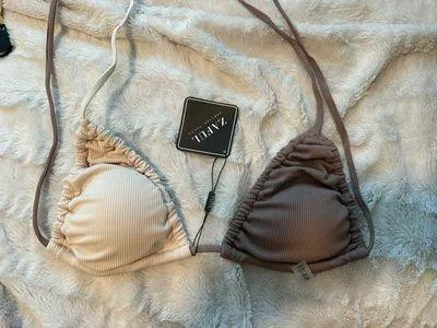 Ribbed Two Tone Bikini Set - Image 4