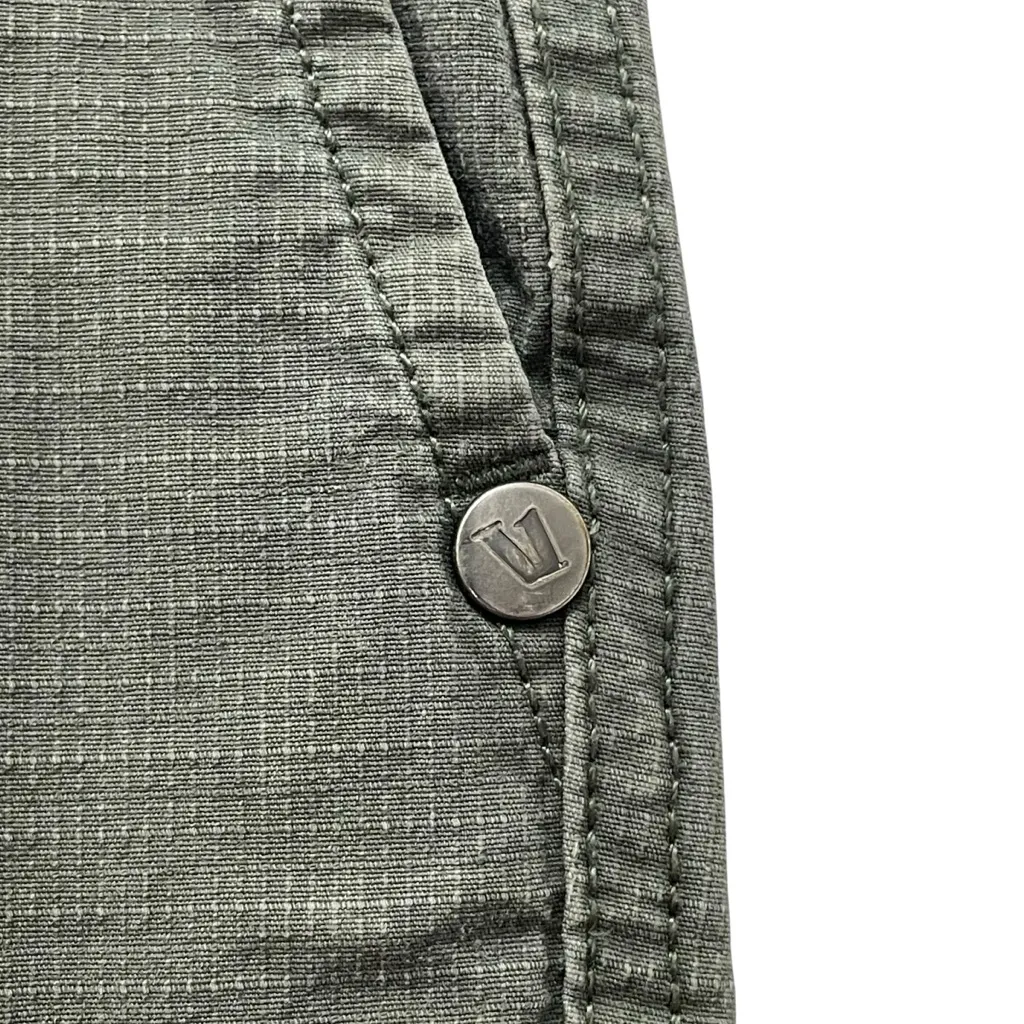Vuori Ripstop Jogger Pants Green Size Medium Organic Cotton Stretch Drawstring - Image 5