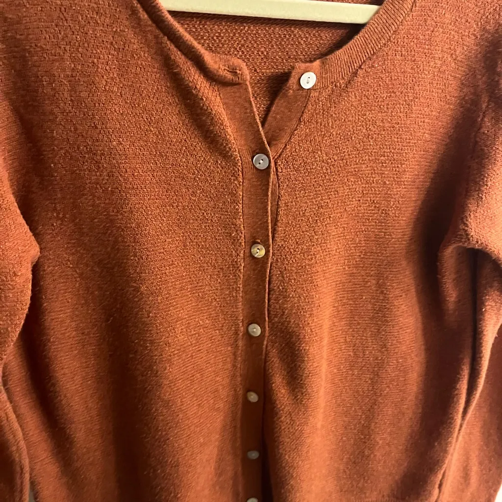 A new day cardigan orange sweater m - Image 3