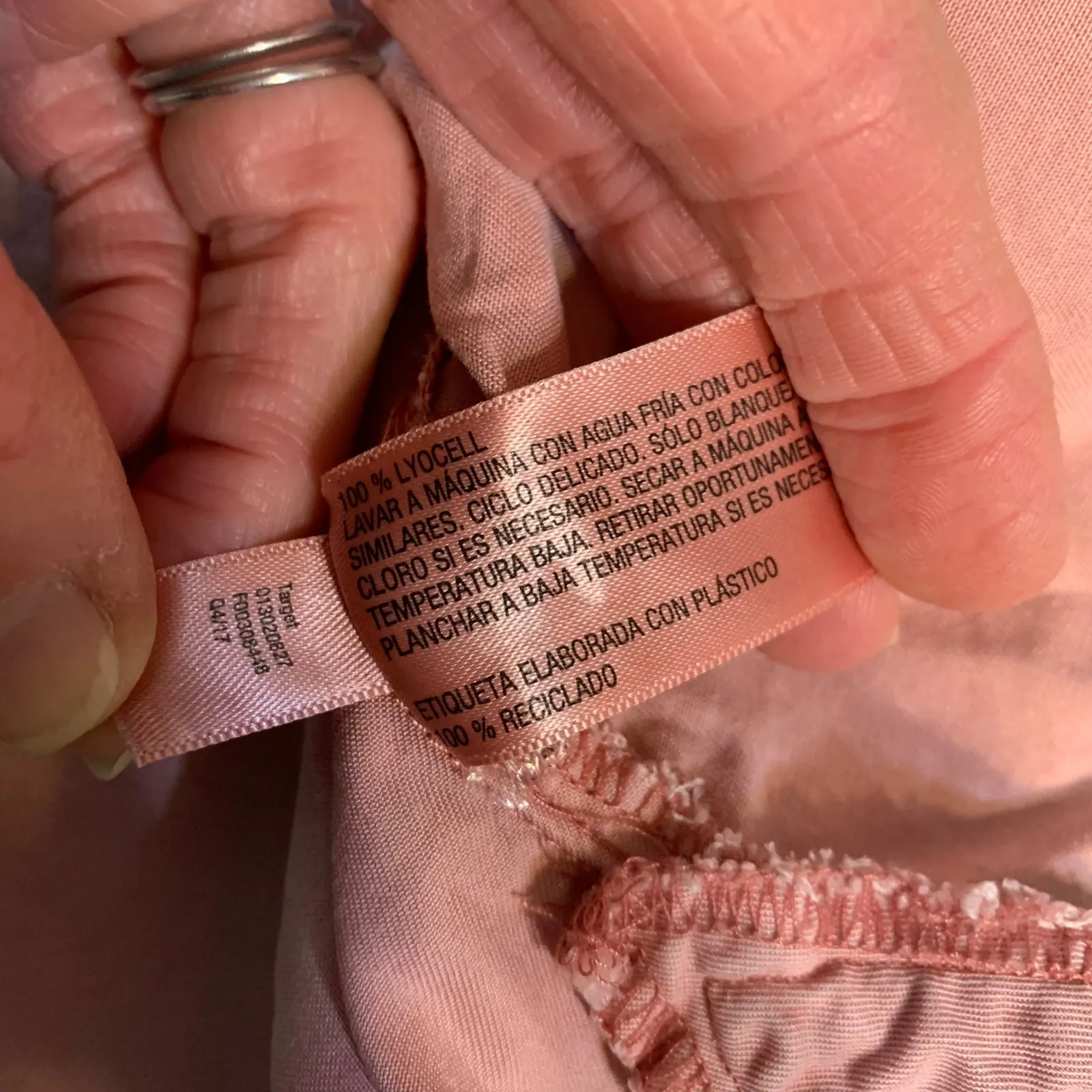 Universal Thread Pink Lyocell Button Up Shirt Womens Size L Utility Pockets Size L - Image 5