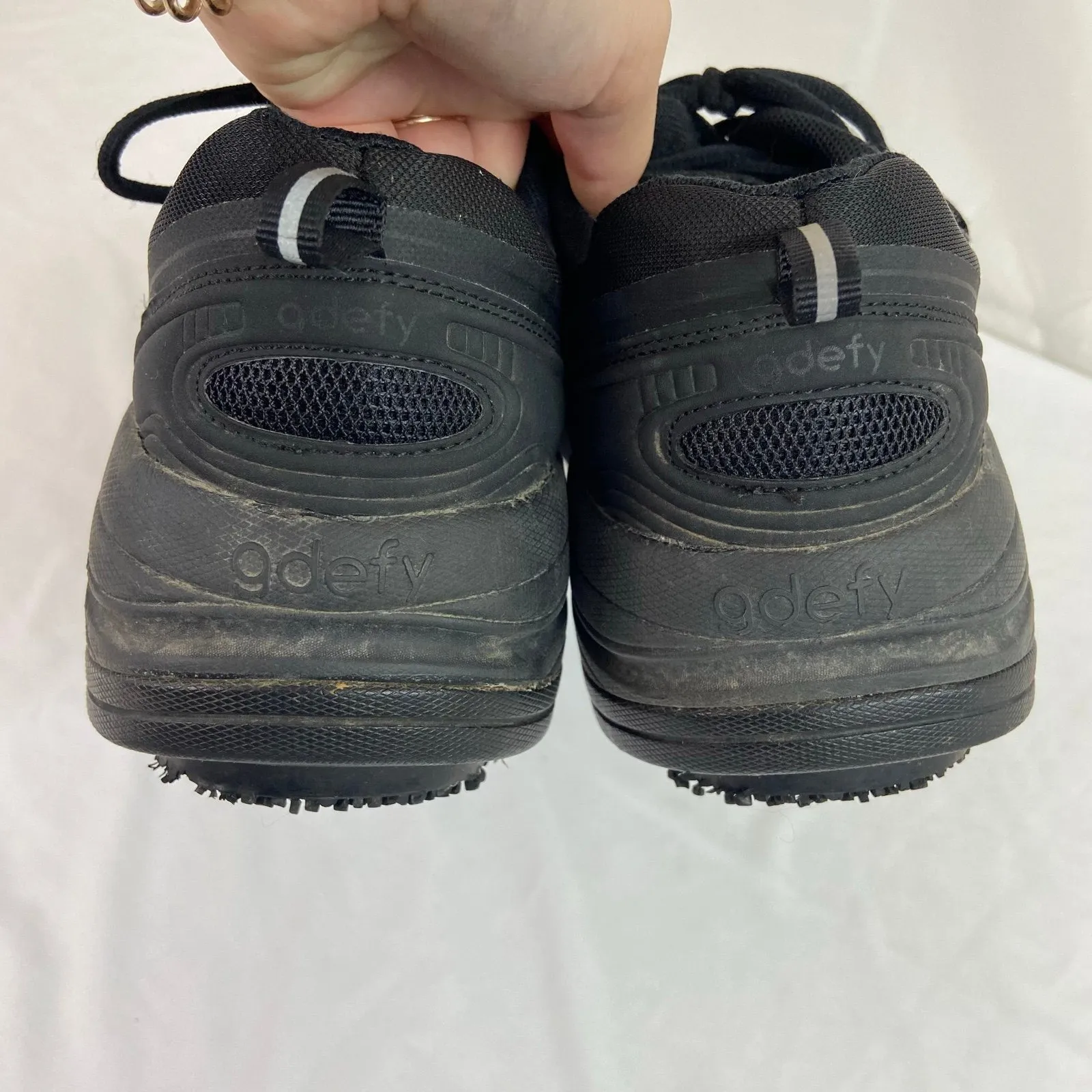 Gdefy women's gravity defyer mighty walk black lace up athletic sneakers shoes Size 10.5 - Image 9