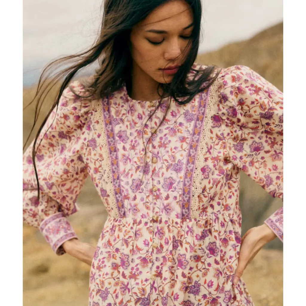 SEZANE Miray Dress in Nausica Floral
Print 46 NEW - Image 2