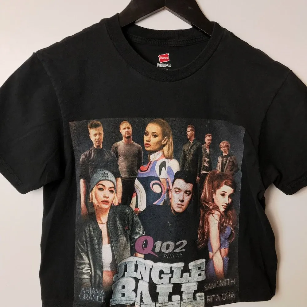 Q102 Philly Jingle Ball T Shirt Black Extra Small XS Artists Singers - Image 12