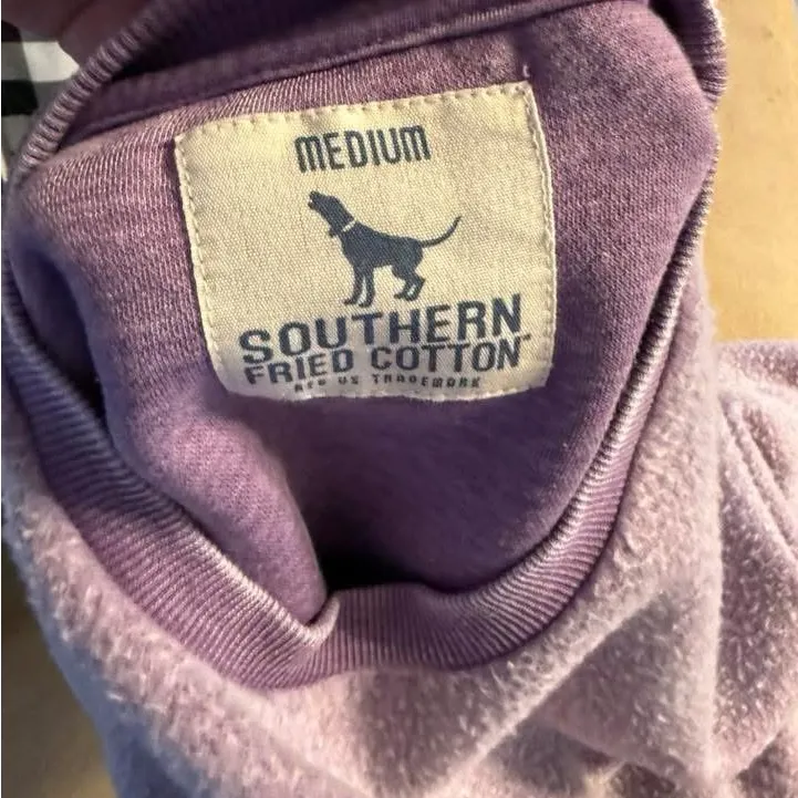 Southern Fried Cotton Lavender Crew Neck Sweater - Image 2