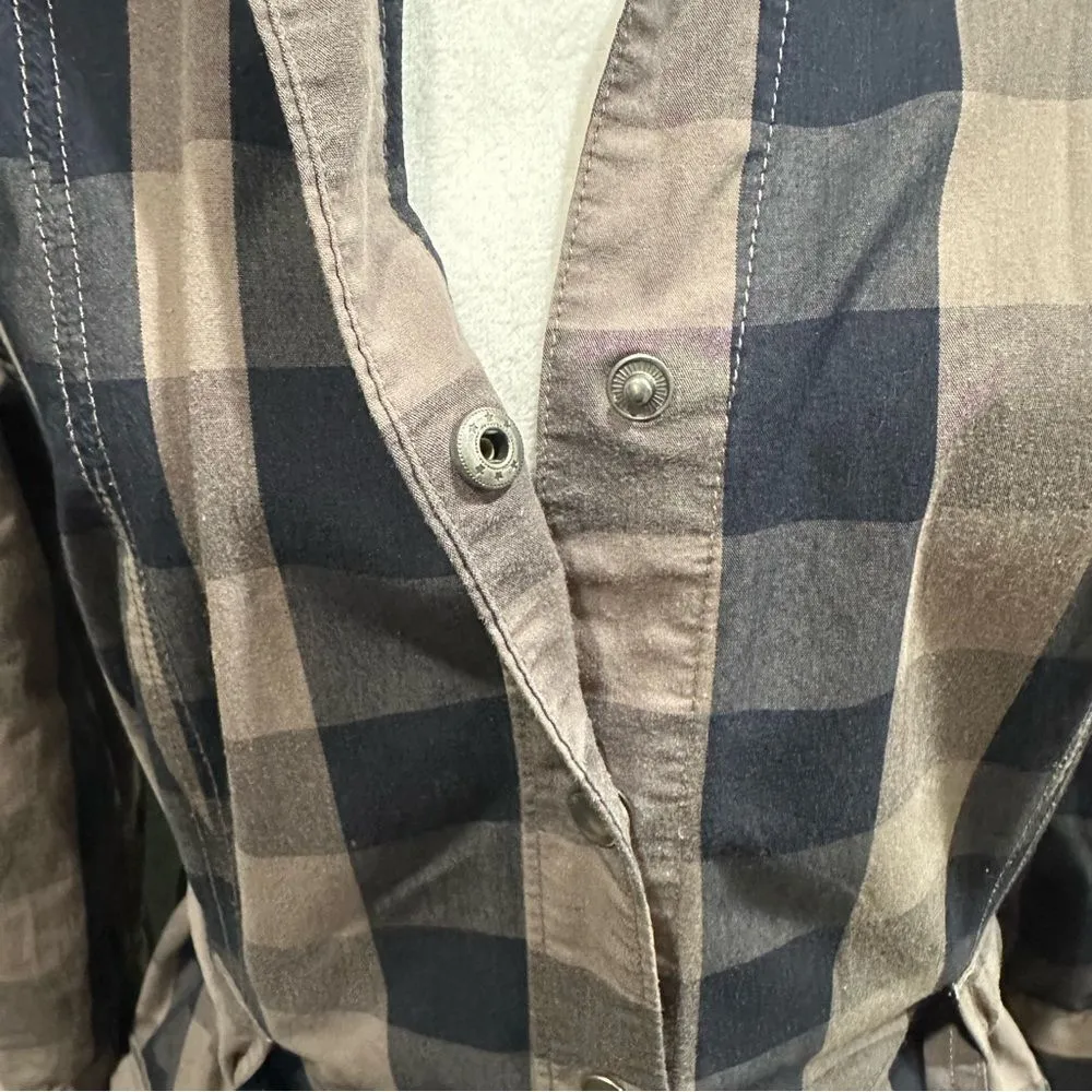 Converse One Star Plaid Button Down Shirt Dress Size Large - Image 12