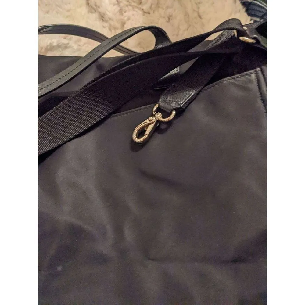 KATE SPADE Classic Black Nylon DIAPER BAG New York - Image 3