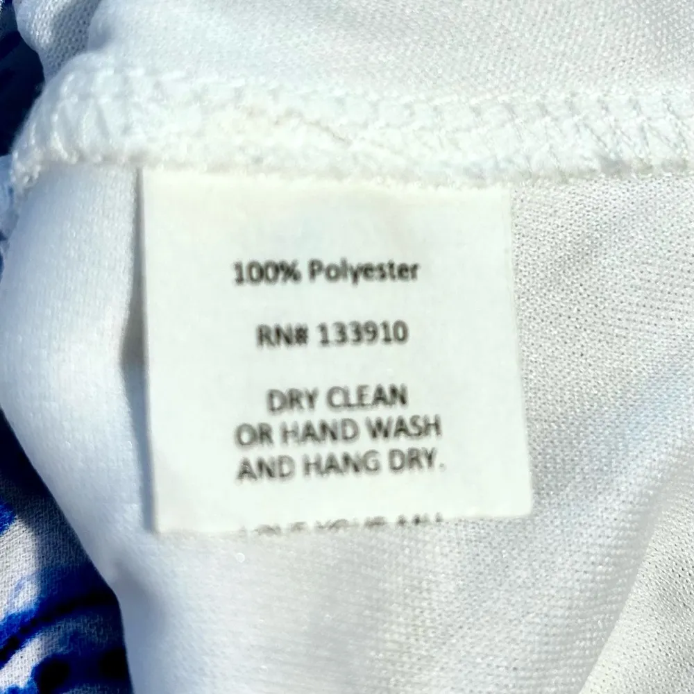 SHOW ME YOUR MUMU RivieraTie Front Blue and White Paisley Playsuit/Romper Sz M - Image 9