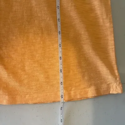 Soft Surroundings Sz Xl Short Sleeve Orange Shift Dress Embroidered‎ Cotton NWT - Image 10