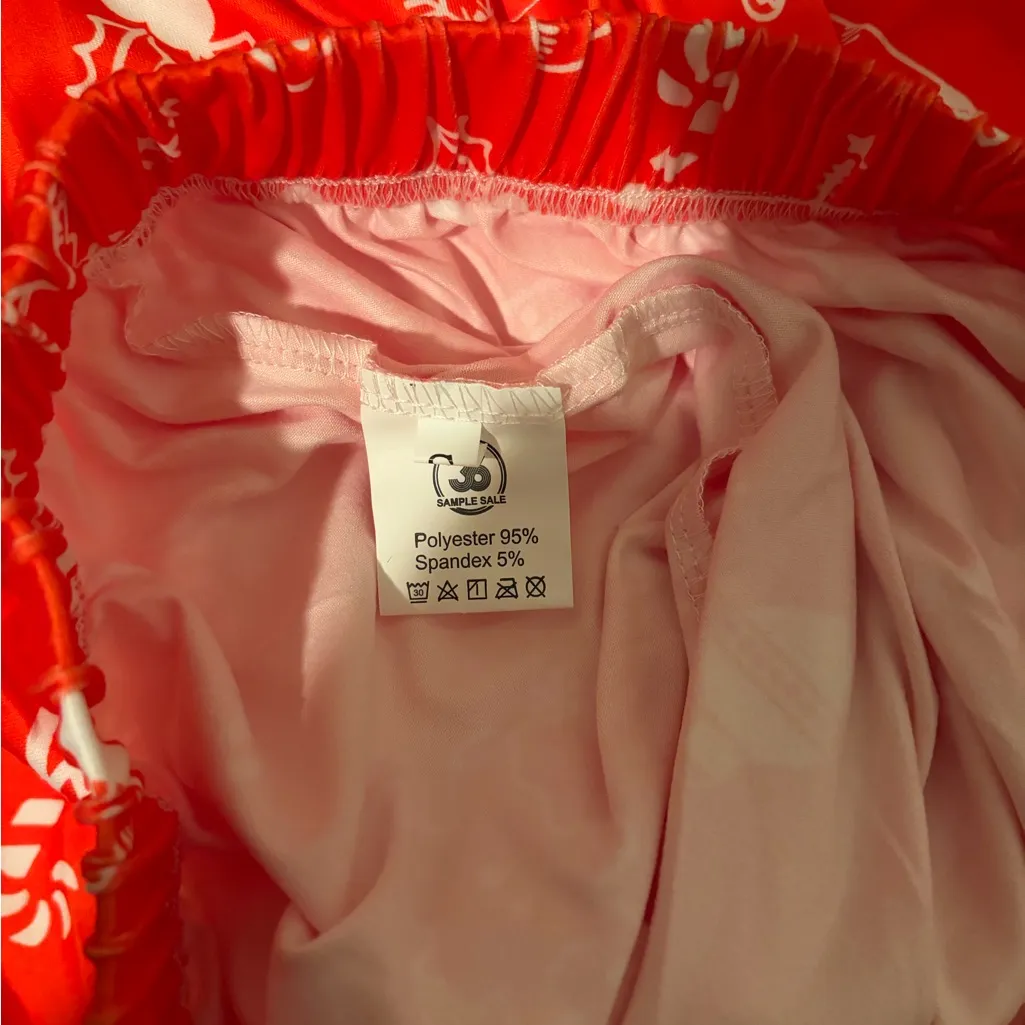 Festive Red Christmas Pajama Set | small | NEW! - Image 4