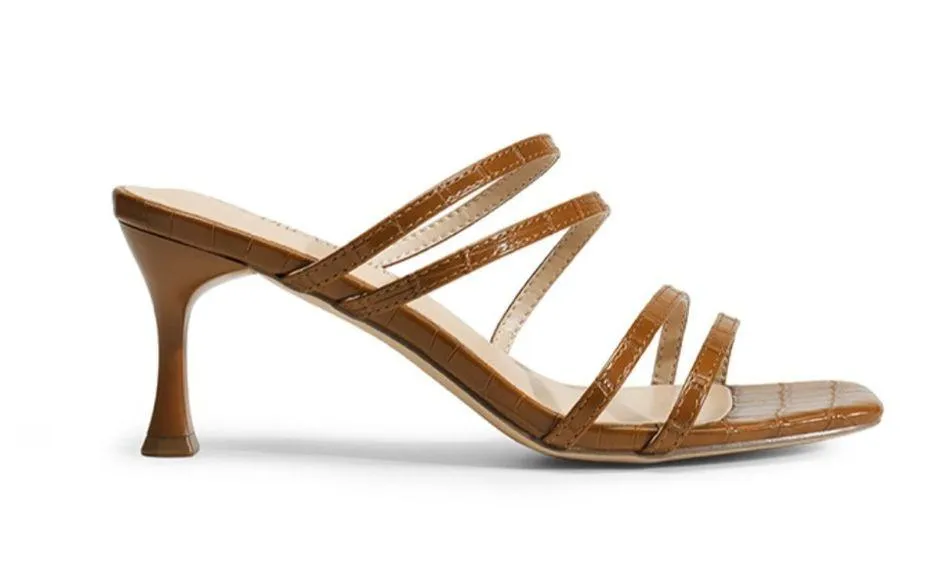 DREAM PAIRS
Square Toe Strappy Heel Sandals size 11 new - Image 4