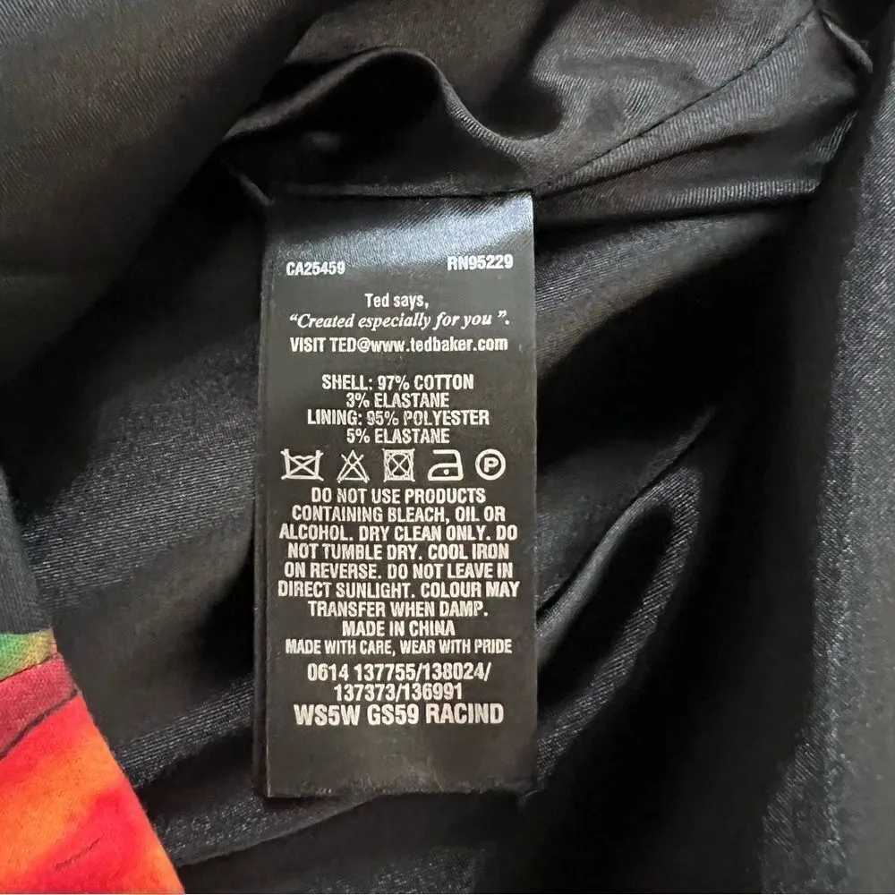 Ted Baker Tropical Toucan Pencil Skirt Size 1 - Image 10