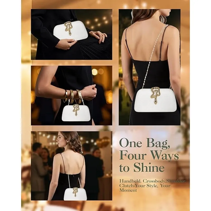 Elegant & Dazzling Glitter Clutch Purse for Women - Image 6