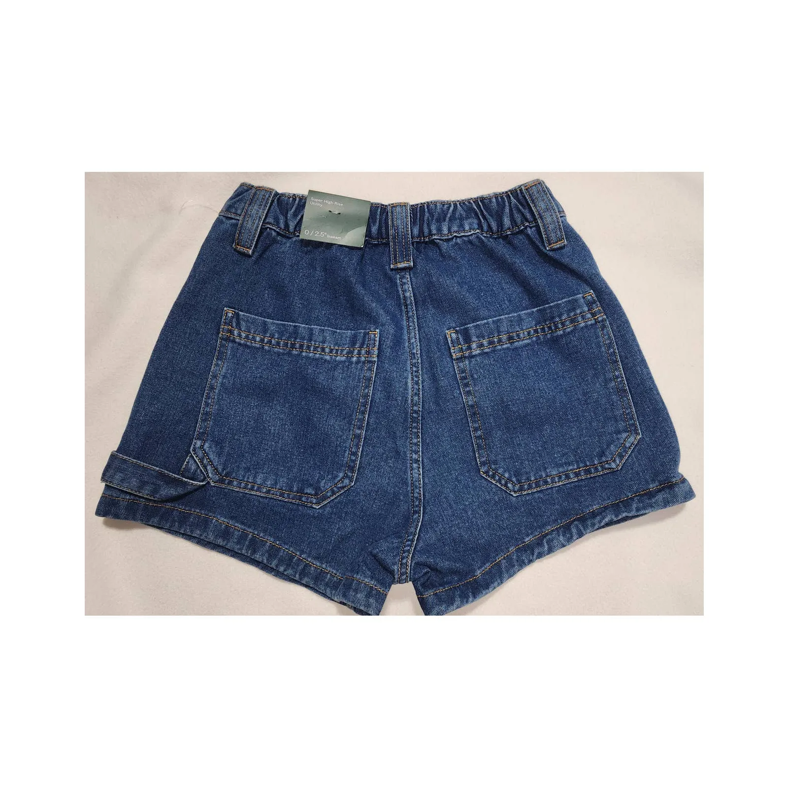 woman's jean shorts super high rise size 0 waist 24 wild fable - Image 3