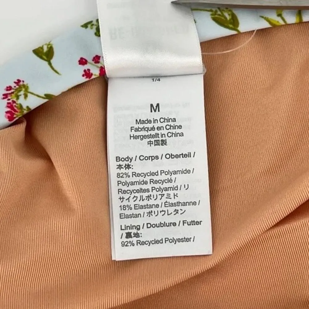 NWT J. Crew Curved Waist Cheeky Bikini Bottom High Leg Cut M Cloud Meadow Floral - Image 10