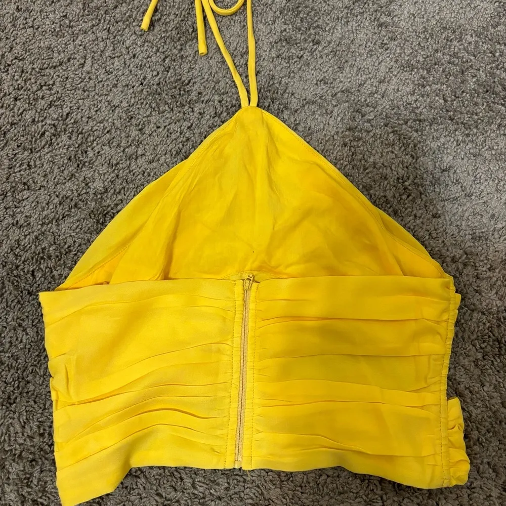 Revolve Superdown Harlie Yellow Halter Top - Image 6