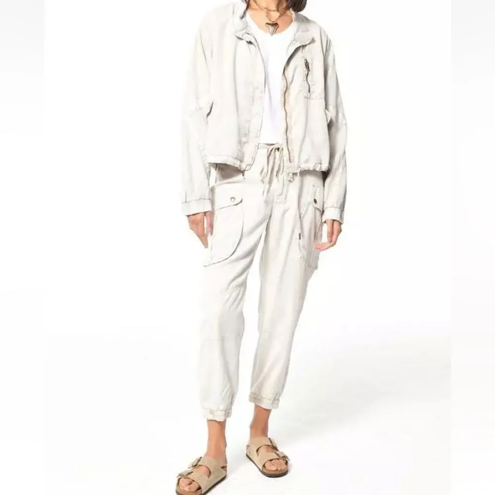 NWOT Young Fabulous & Broke Clara Utility Bomber Jacket Size S - Image 2