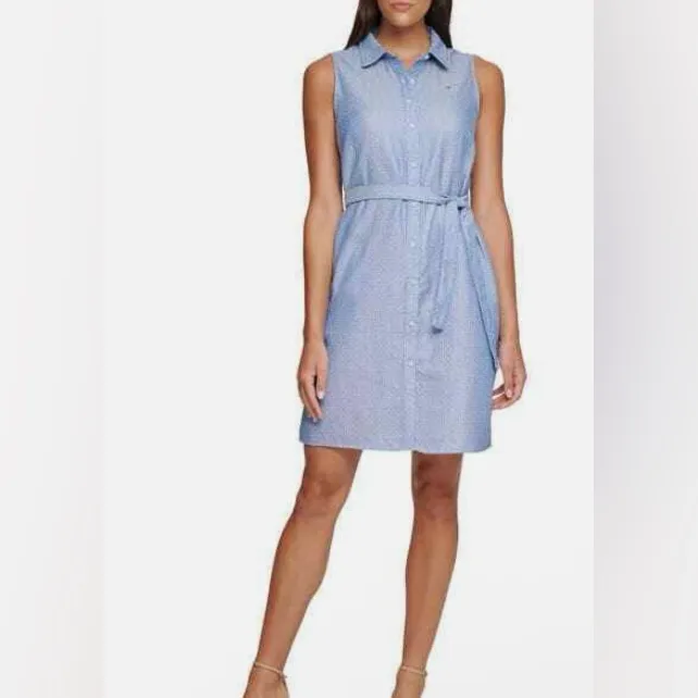 Tommy Hilfiger Women's Sleeveless Mini Shirt Dress - Image 4