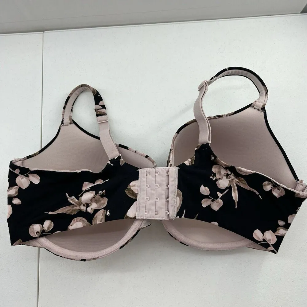 Cacique 44F Bra True Embrace T-Shirt Balconette Lightly Lined Floral Underwired - Image 5