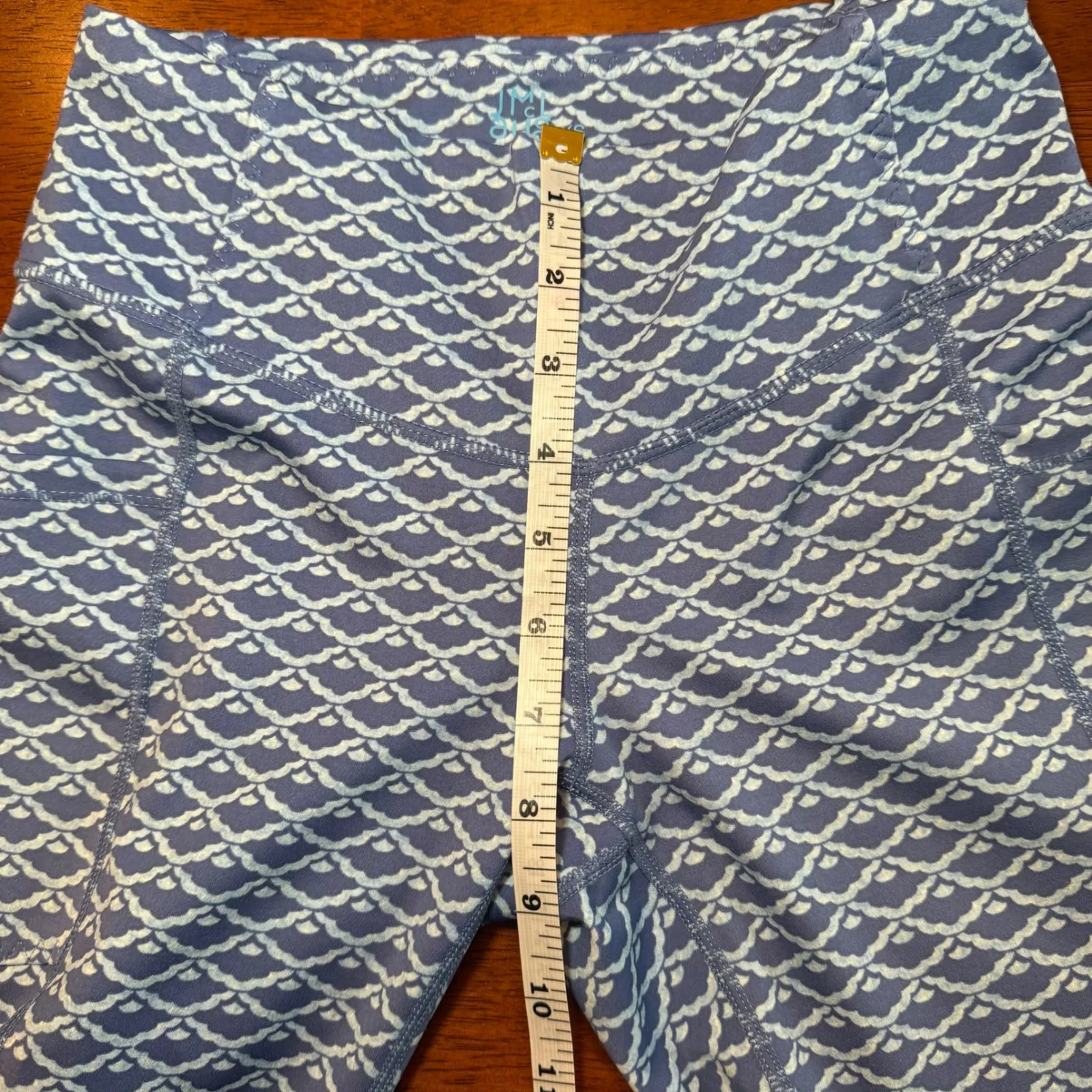 J McLaughlin Rhonda Leggings Catalina Blue Cloud‎ Geo Size XS - Image 7