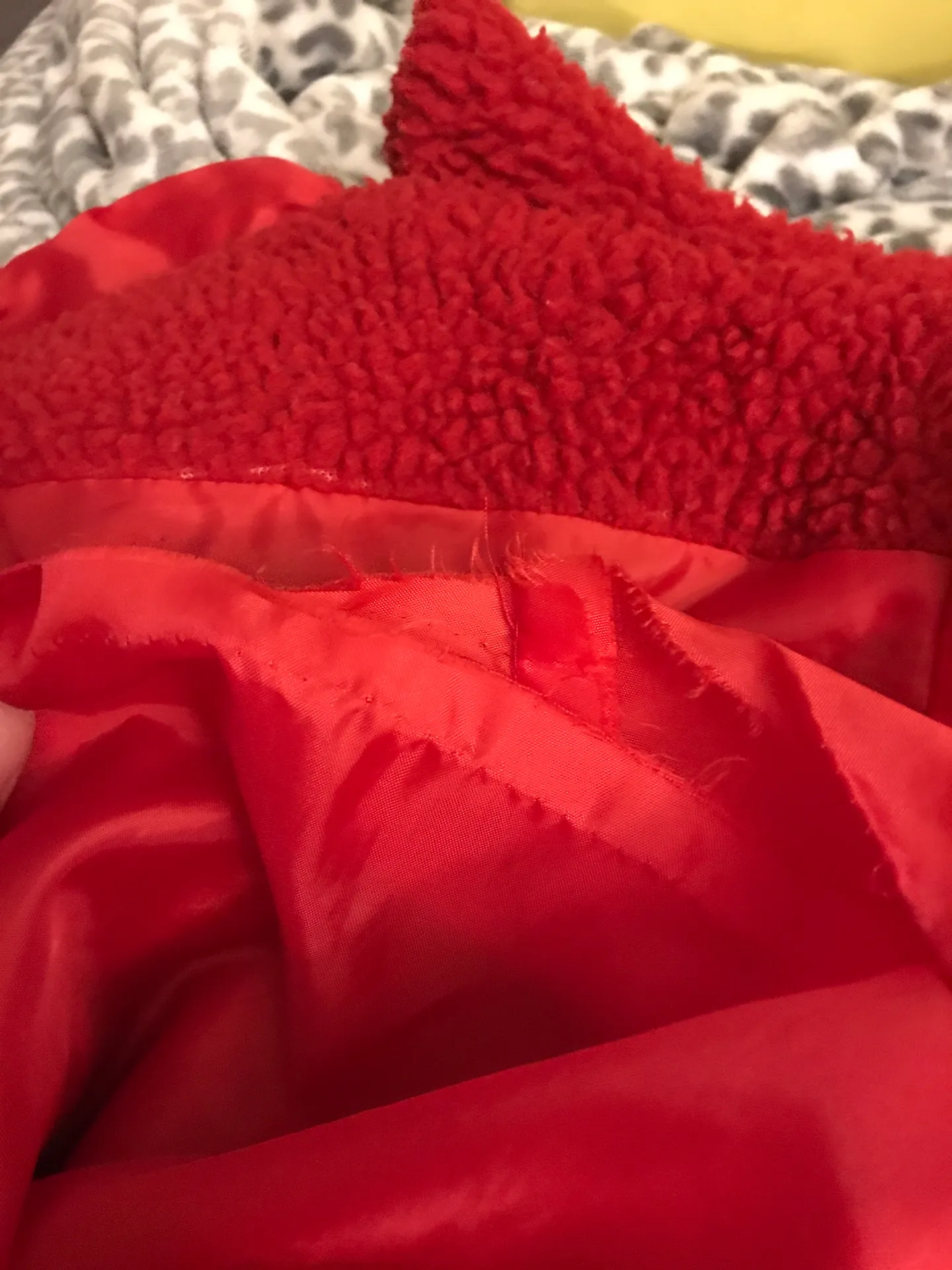 i.am.gia Red Pixie Teddy Coat Zip Up Jacket - Image 4