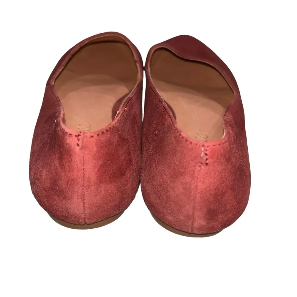 Women’s Madewell The Lizbeth Flat In Maroon Suede size 6.5 - Image 6