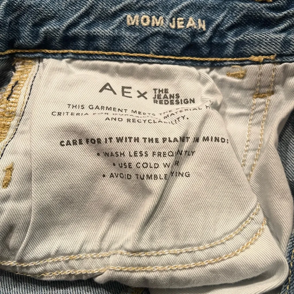 American Eagle Outfitters Mom Jeans Relaxed Denim Hi Rise - Image 8